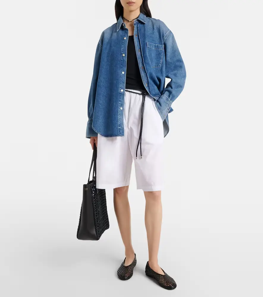 Velvet Tomoko cotton poplin shorts | Thumbnail 3