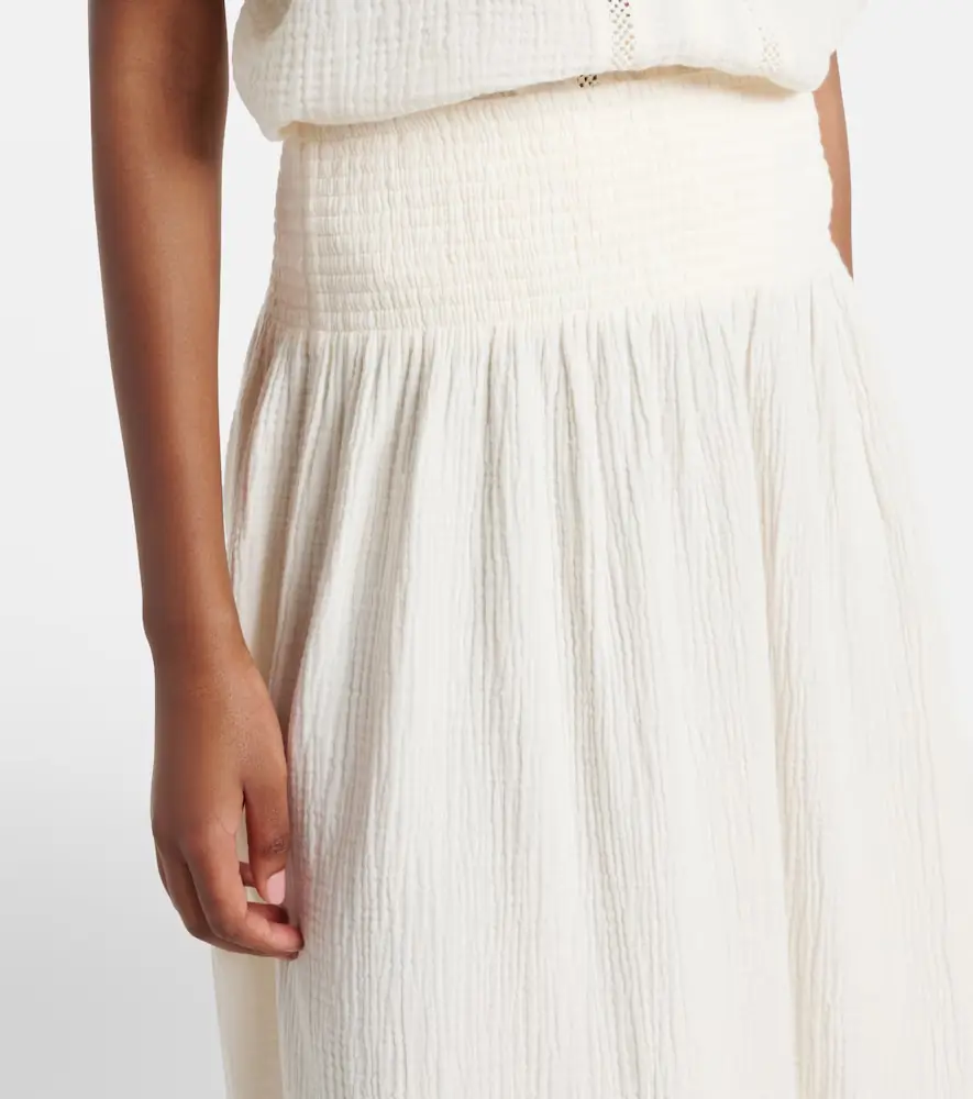 Velvet Mazie cotton gauze midi skirt | Thumbnail 6