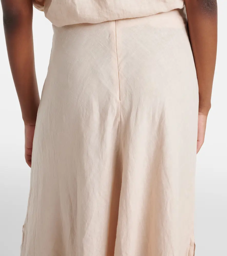 Velvet Malina linen midi skirt | Thumbnail 6