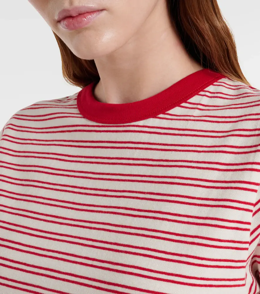 Velvet Foster striped cotton jersey T-shirt | Thumbnail 2