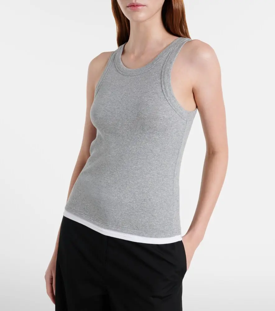 Velvet Orion ribbed-knit tank top | Thumbnail 4