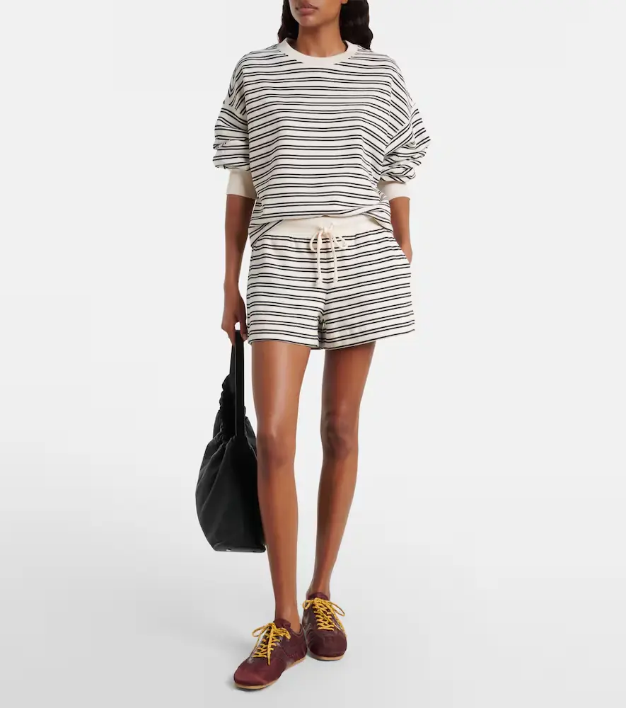 Velvet Isabelle striped cotton jersey sweatshirt | Thumbnail 2