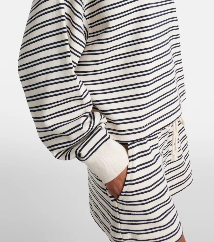 Velvet Isabelle striped cotton jersey sweatshirt | Thumbnail 4