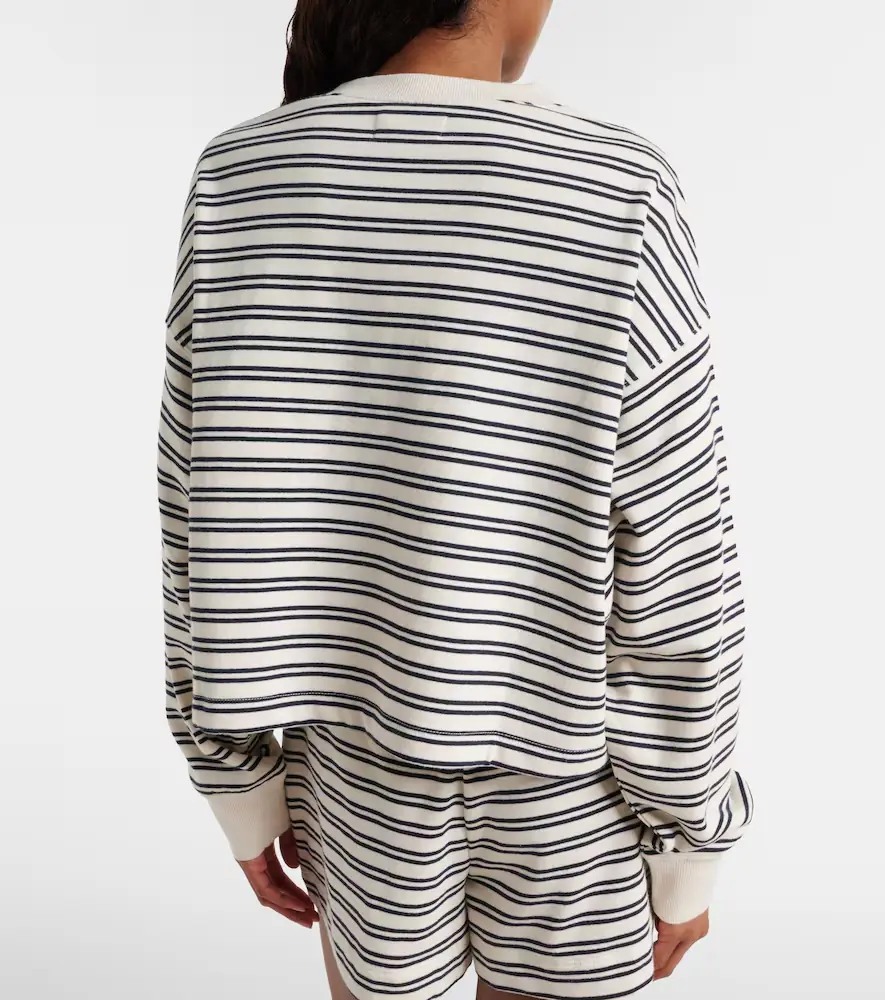 Velvet Isabelle striped cotton jersey sweatshirt | Thumbnail 5
