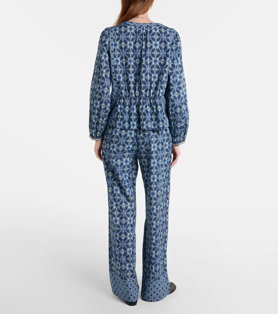 Velvet Kendra printed cotton wide-leg pants | Thumbnail 4 Velvet Kendra printed cotton wide-leg pants | Thumbnail 4