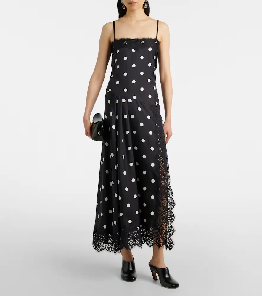 Sportmax Capo polka-dot silk slip dress | Thumbnail 4 Sportmax Capo polka-dot silk slip dress | Thumbnail 4
