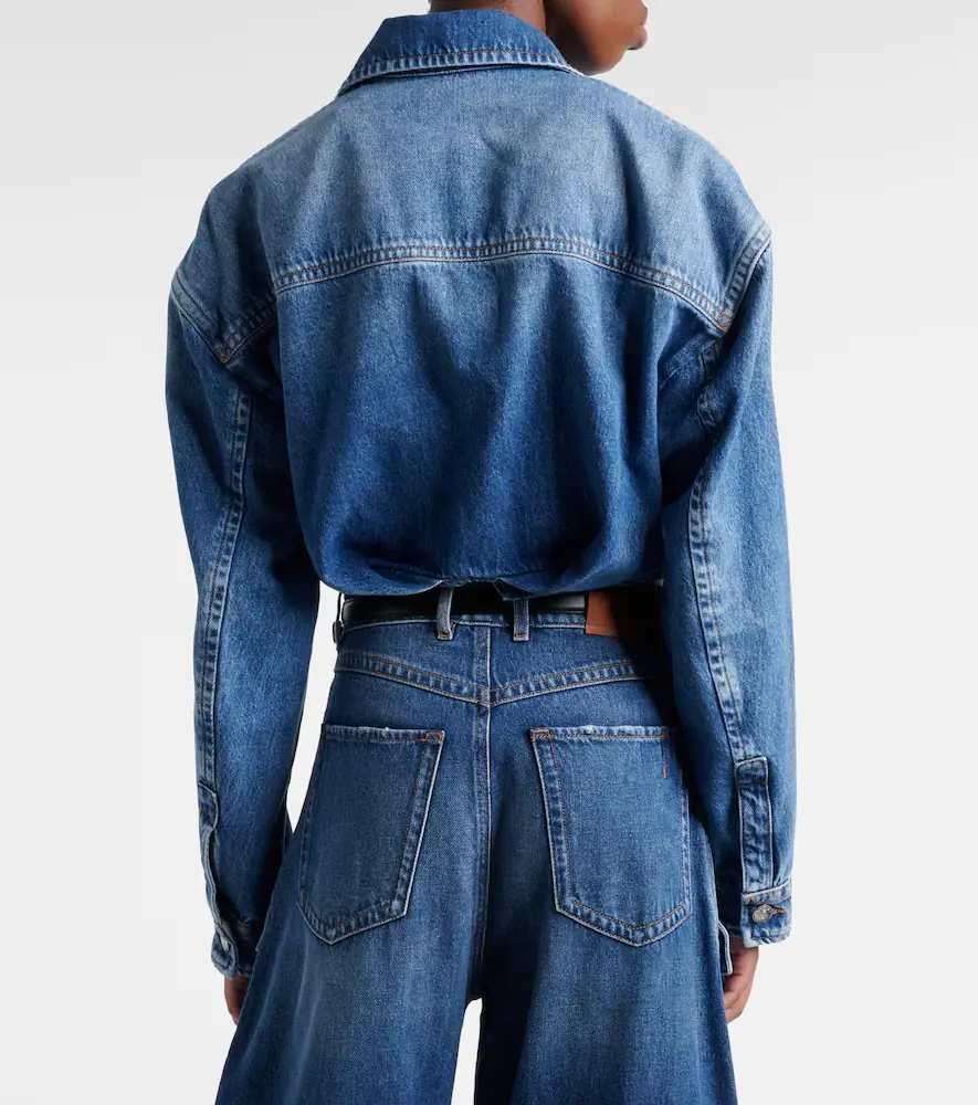Sportmax Pevera cropped denim shirt | Thumbnail 6 Sportmax Pevera cropped denim shirt | Thumbnail 6