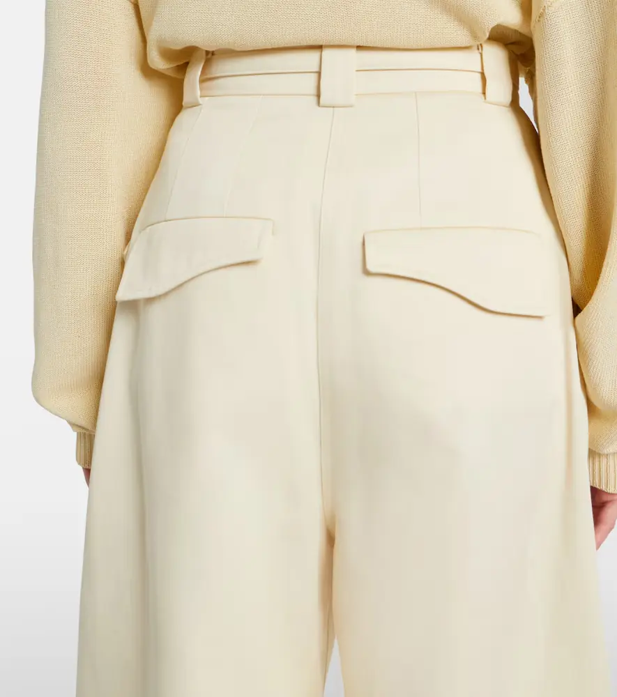 Sportmax Idoneo cotton gabardine wide-leg pants | Thumbnail 4