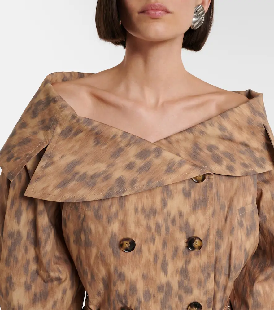 Ganni Printed cotton-blend jacket | Thumbnail 3 Ganni Printed cotton-blend jacket | Thumbnail 3