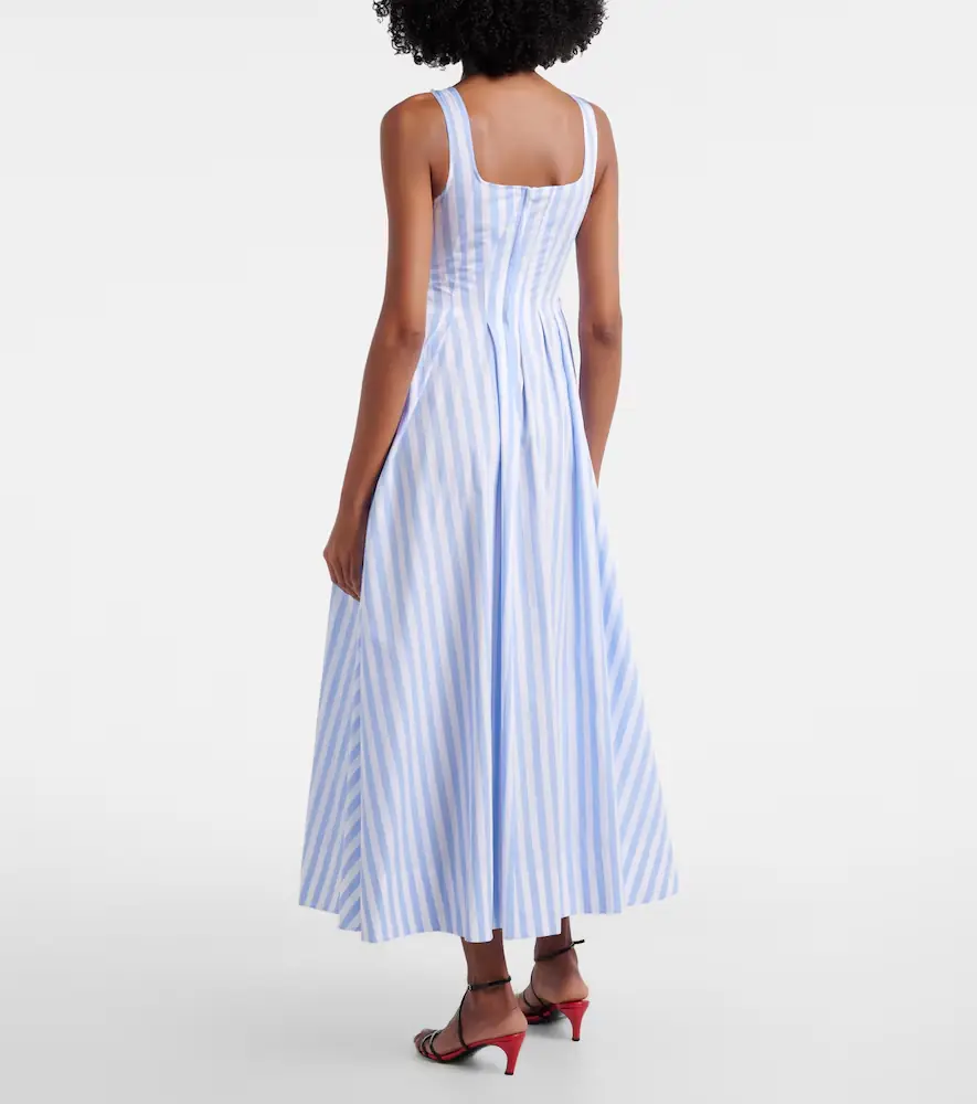 Sportmax Filmato striped cotton poplin midi dress | Thumbnail 2 Sportmax Filmato striped cotton poplin midi dress | Thumbnail 2