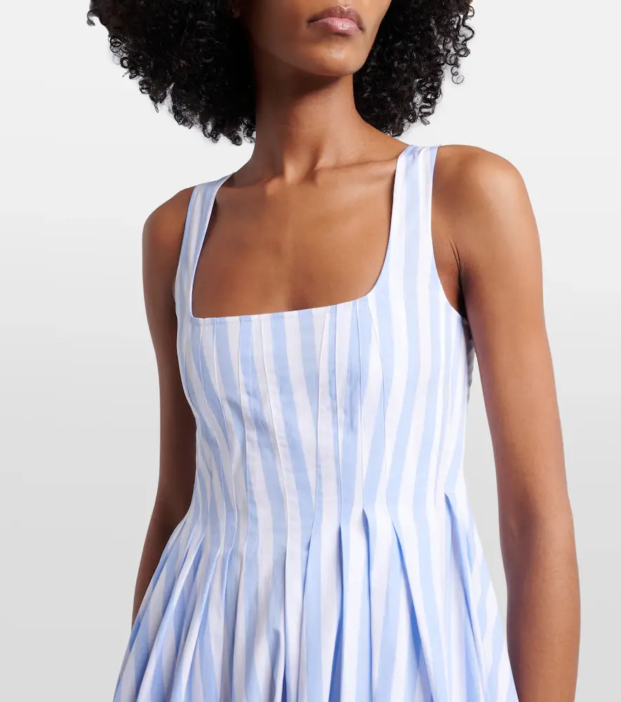 Sportmax Filmato striped cotton poplin midi dress | Thumbnail 3 Sportmax Filmato striped cotton poplin midi dress | Thumbnail 3