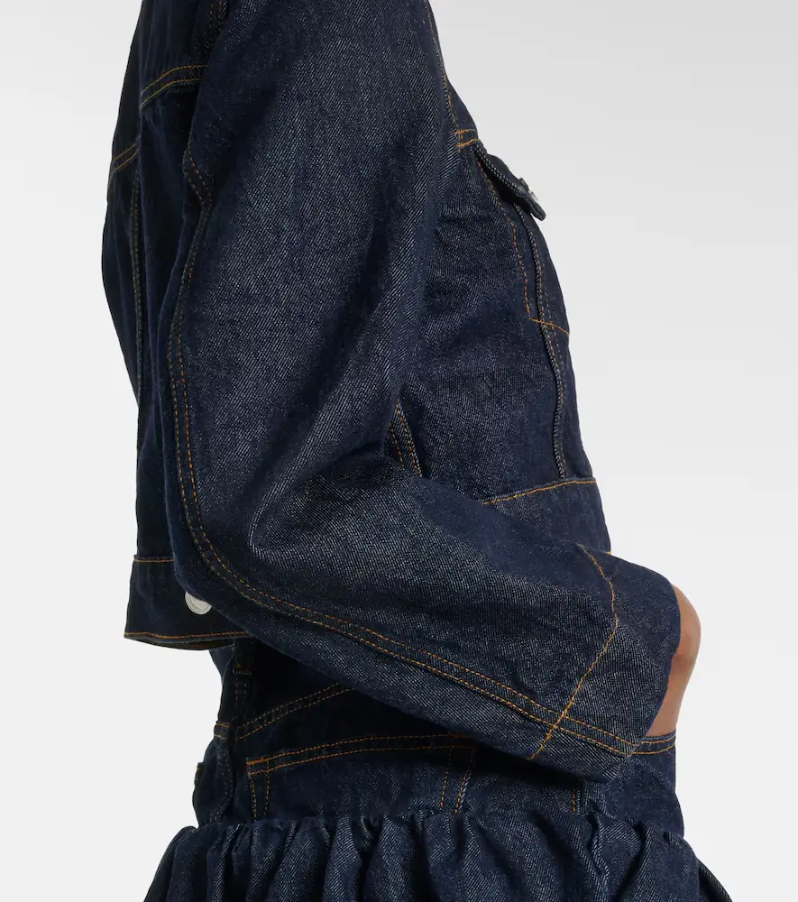 Ganni Cropped denim jacket | Thumbnail 3