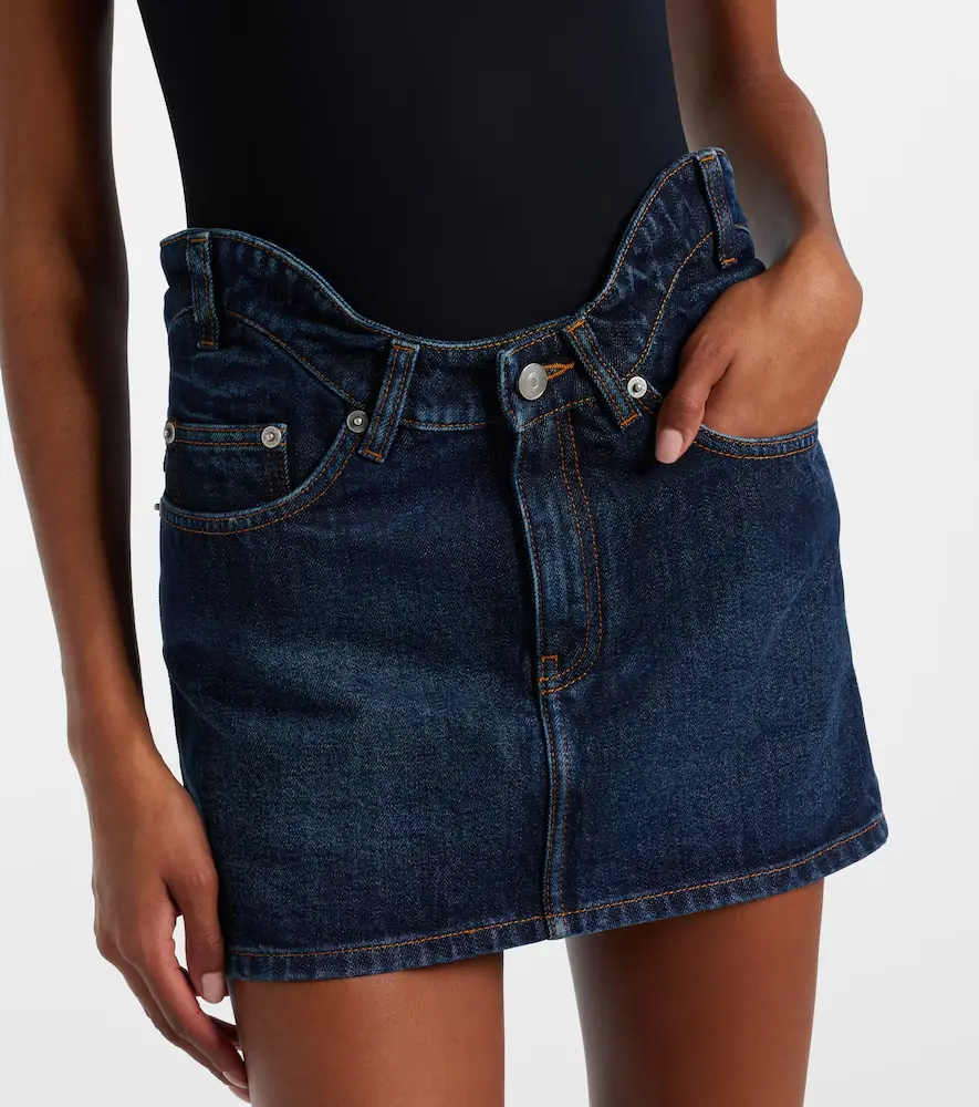 Jean Paul Gaultier Curved denim miniskirt | Thumbnail 3 Jean Paul Gaultier Curved denim miniskirt | Thumbnail 3
