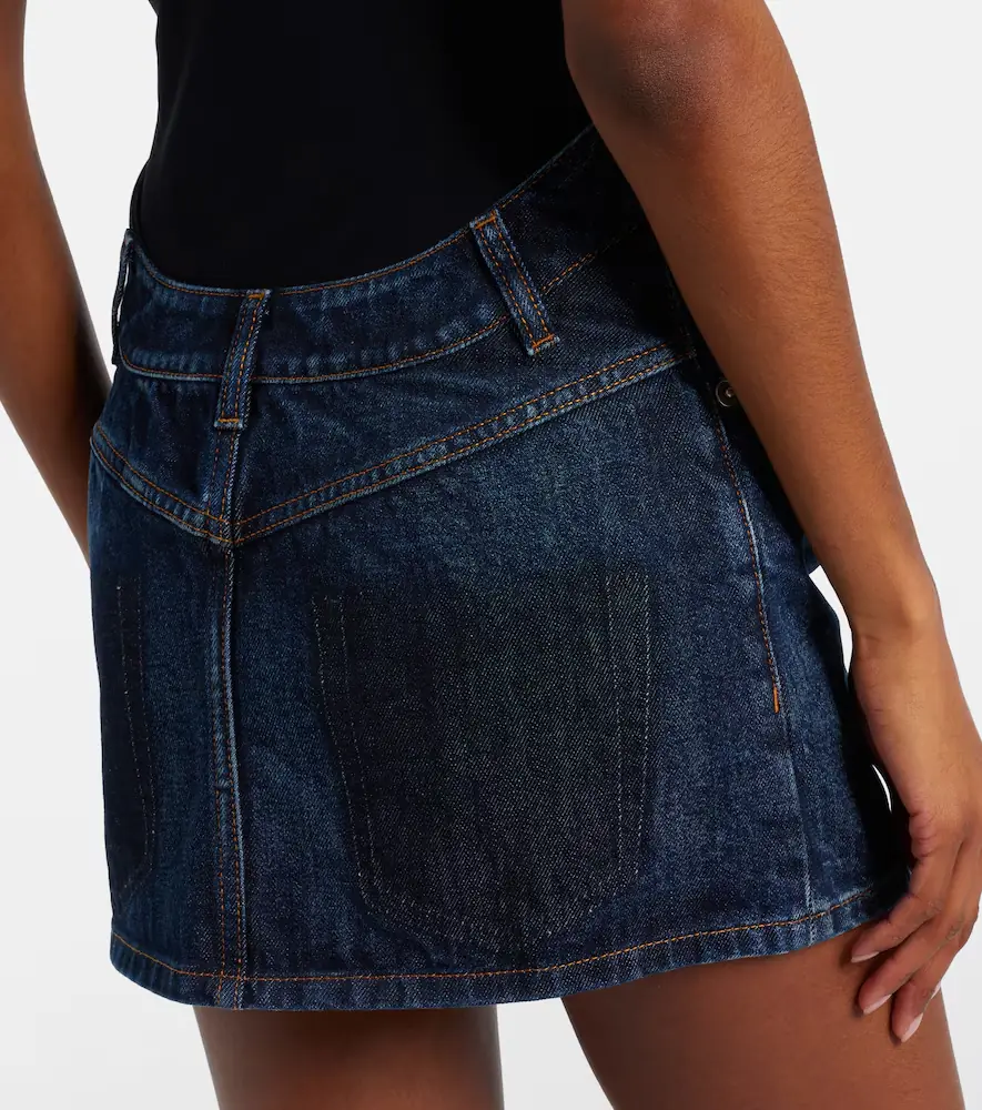 Jean Paul Gaultier Curved denim miniskirt | Thumbnail 4 Jean Paul Gaultier Curved denim miniskirt | Thumbnail 4