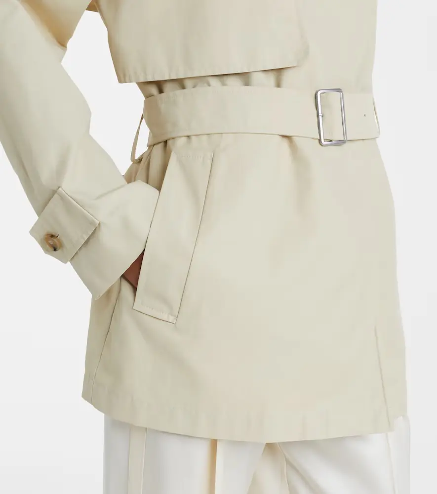 Vince Cotton-blend cropped trench coat | Thumbnail 2 Vince Cotton-blend cropped trench coat | Thumbnail 2