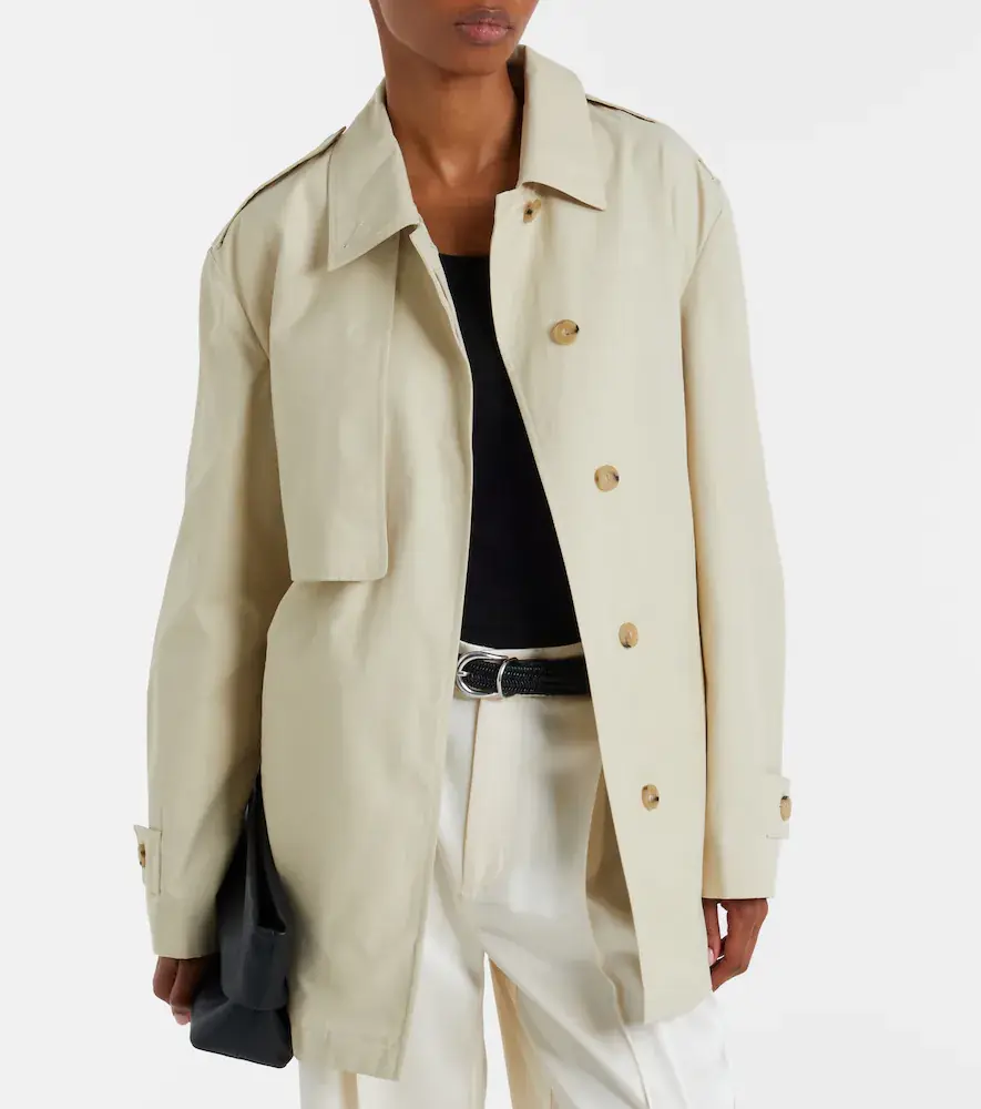 Vince Cotton-blend cropped trench coat | Thumbnail 5 Vince Cotton-blend cropped trench coat | Thumbnail 5