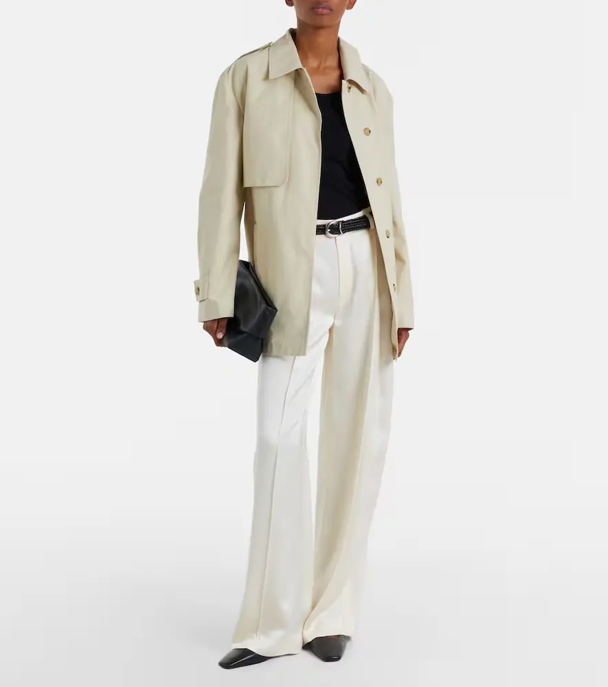 Vince Cotton-blend cropped trench coat | Thumbnail 6 Vince Cotton-blend cropped trench coat | Thumbnail 6