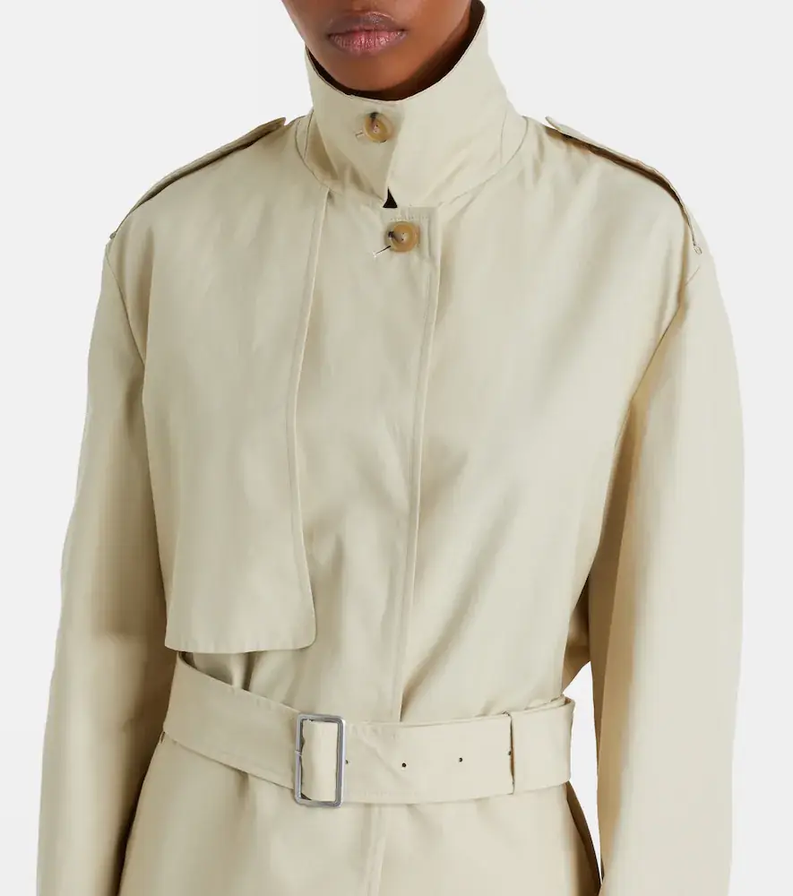 Vince Cotton-blend cropped trench coat | Thumbnail 7 Vince Cotton-blend cropped trench coat | Thumbnail 7