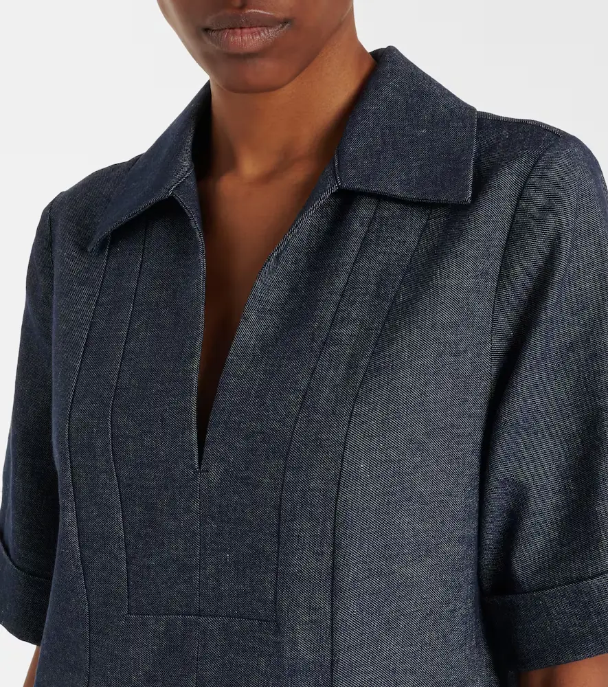 Vince Cotton and linen chambray minidress | Thumbnail 2 Vince Cotton and linen chambray minidress | Thumbnail 2