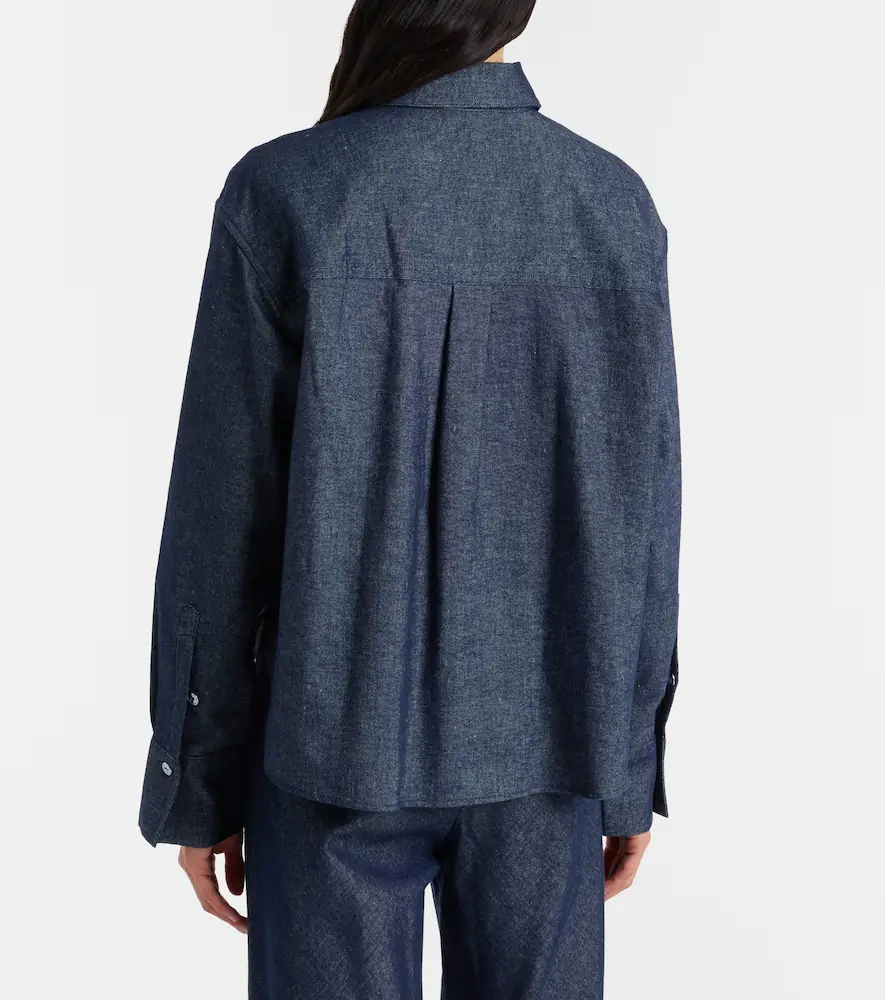 Vince Cotton and linen chambray shirt | Thumbnail 6 Vince Cotton and linen chambray shirt | Thumbnail 6