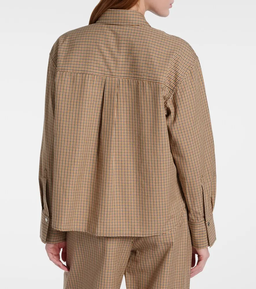 Vince Checked cotton-blend shirt | Thumbnail 4 Vince Checked cotton-blend shirt | Thumbnail 4