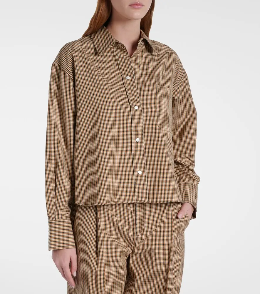 Vince Checked cotton-blend shirt | Thumbnail 5 Vince Checked cotton-blend shirt | Thumbnail 5