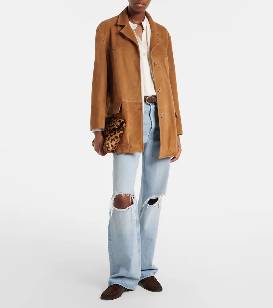 Nour Hammour Voltia suede jacket | Thumbnail 3 Nour Hammour Voltia suede jacket | Thumbnail 3