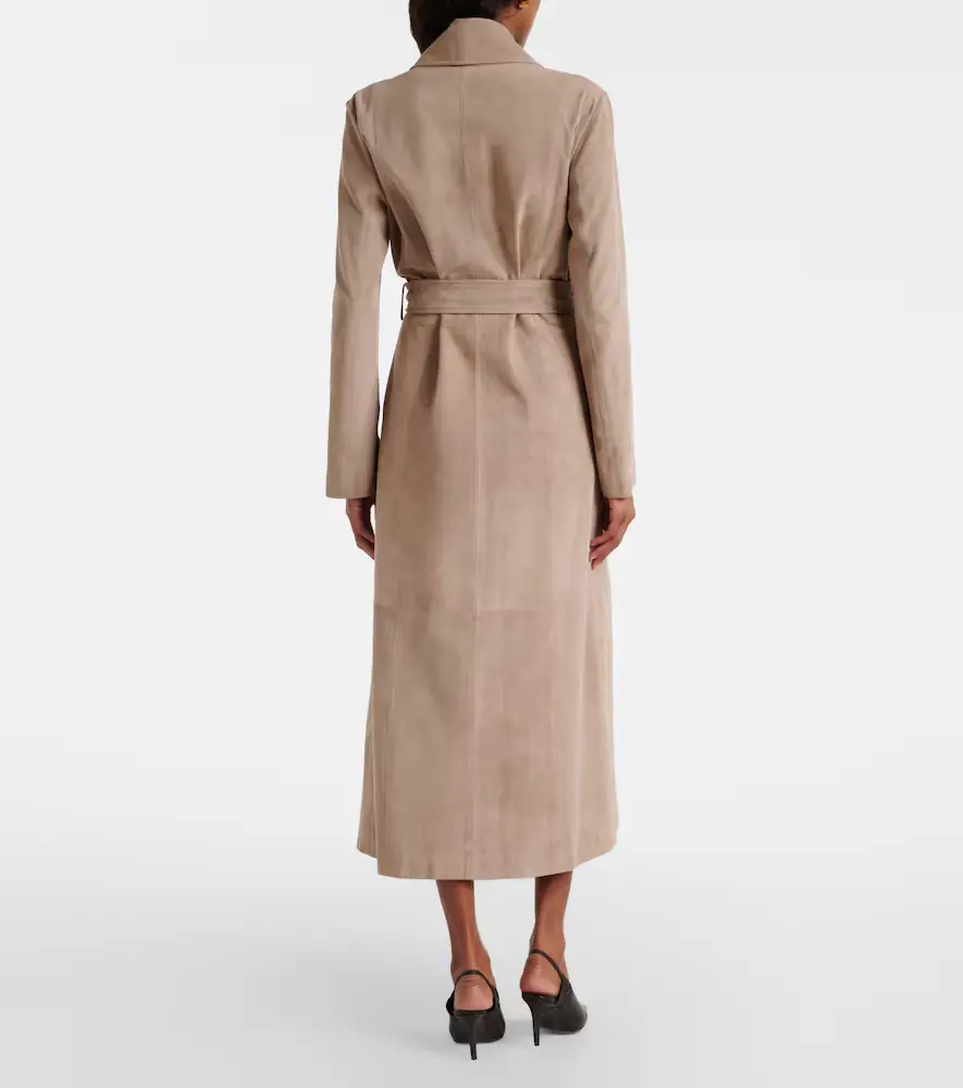 Nour Hammour Gallery suede coat | Thumbnail 3 Nour Hammour Gallery suede coat | Thumbnail 3