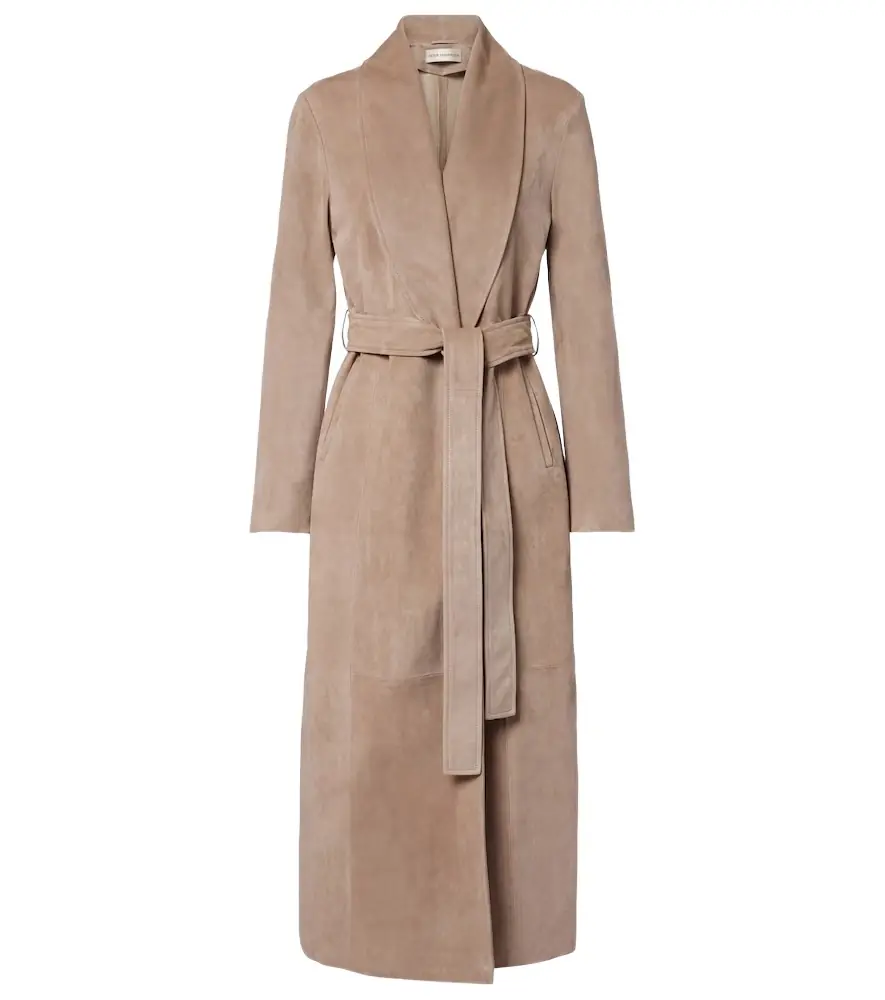 Nour Hammour Gallery suede coat | Image 1 Nour Hammour Gallery suede coat | Image 1