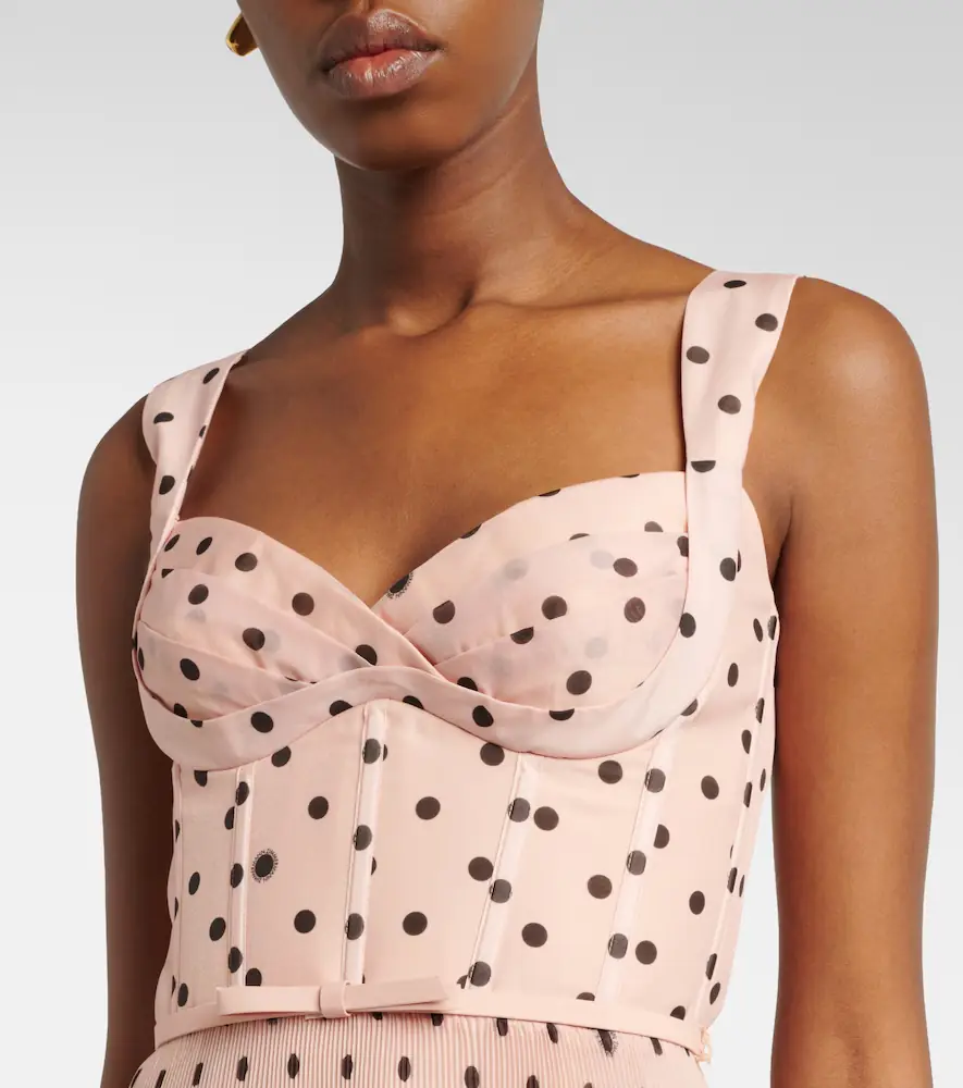 Zimmermann Polka-dot pleated bustier dress | Thumbnail 3 Zimmermann Polka-dot pleated bustier dress | Thumbnail 3
