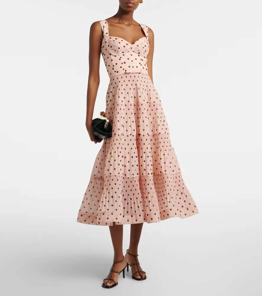 Zimmermann Polka-dot pleated bustier dress | Thumbnail 4 Zimmermann Polka-dot pleated bustier dress | Thumbnail 4