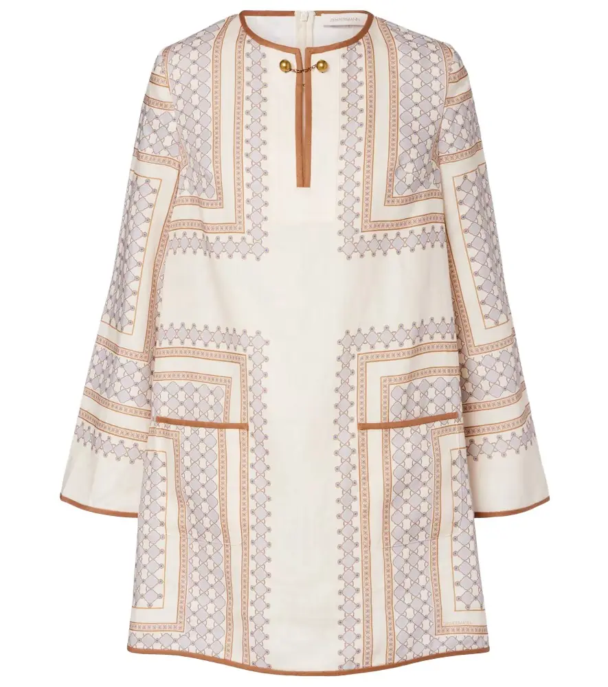 Zimmermann Printed linen minidress | Image 1 Zimmermann Printed linen minidress | Image 1