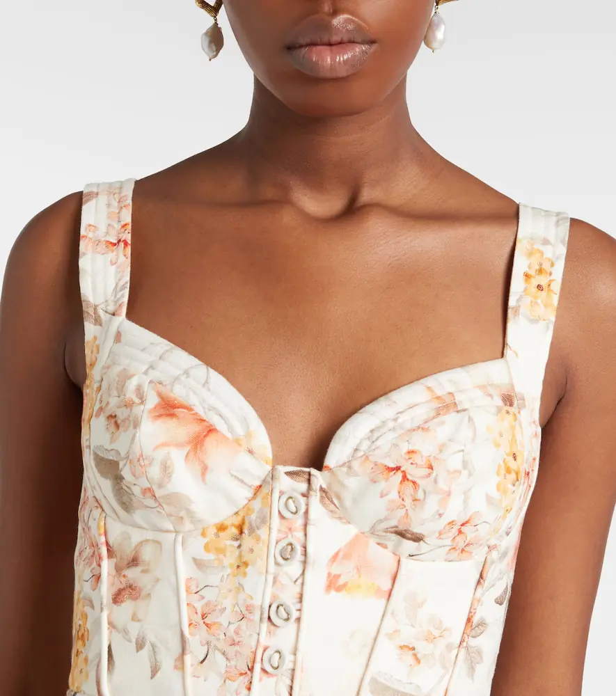 Zimmermann Luna printed linen midi dress | Thumbnail 4