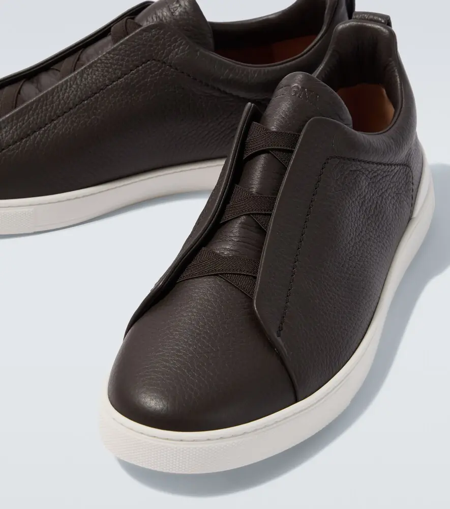 Zegna Triple Stitch leather sneakers | Thumbnail 3 Zegna Triple Stitch leather sneakers | Thumbnail 3