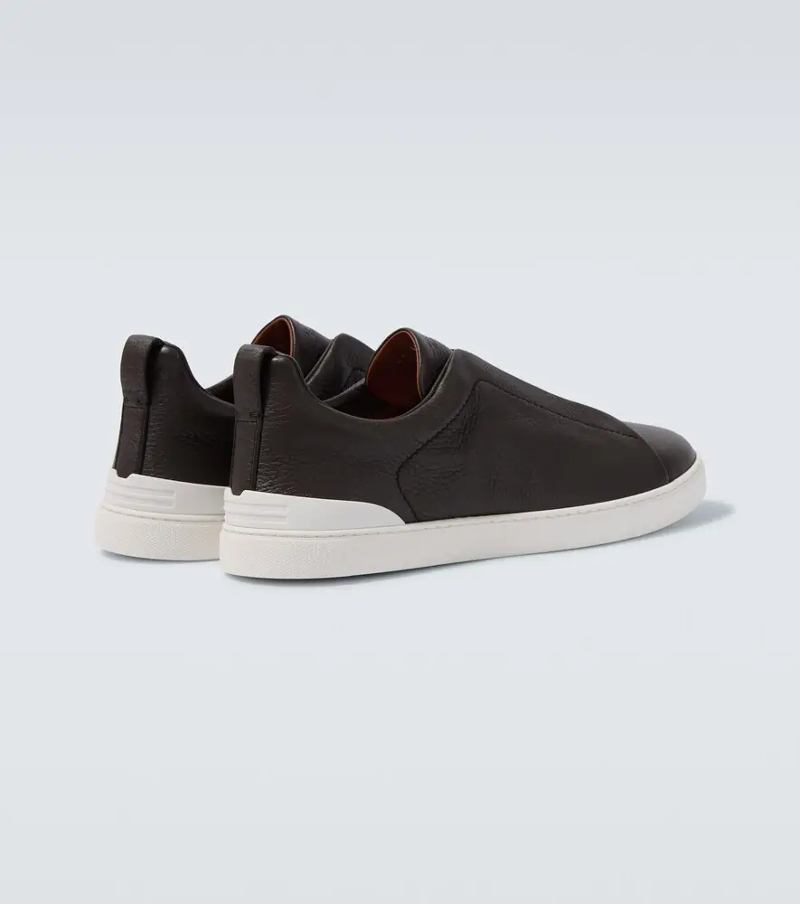 Zegna Triple Stitch leather sneakers | Thumbnail 4 Zegna Triple Stitch leather sneakers | Thumbnail 4