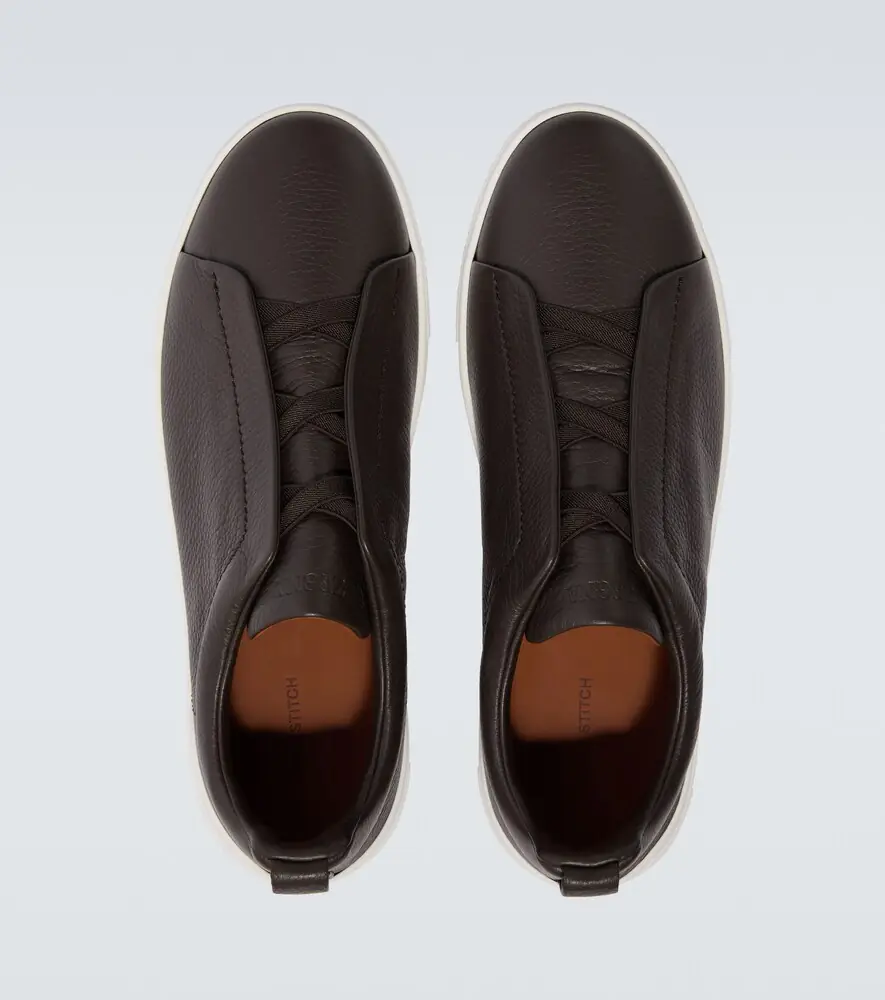 Zegna Triple Stitch leather sneakers | Thumbnail 5 Zegna Triple Stitch leather sneakers | Thumbnail 5