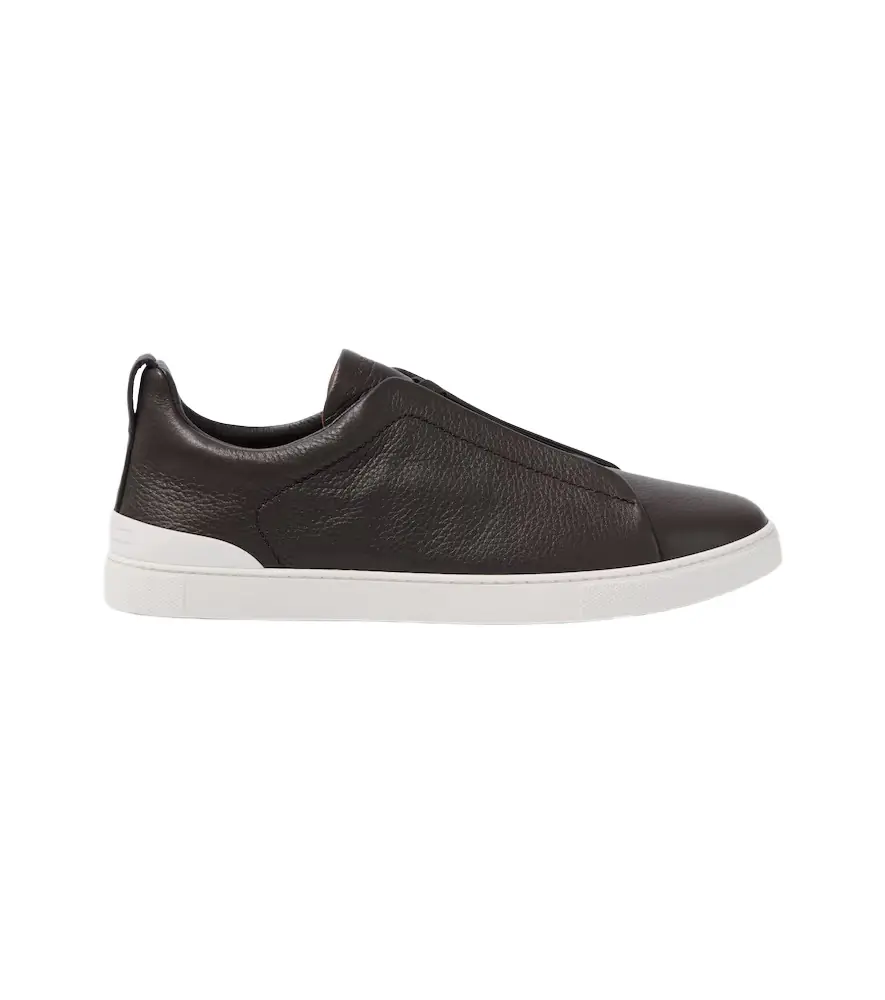 Zegna Triple Stitch leather sneakers | Image 1 Zegna Triple Stitch leather sneakers | Image 1