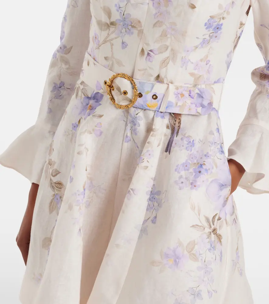 Zimmermann Luna floral linen minidress | Thumbnail 2 Zimmermann Luna floral linen minidress | Thumbnail 2