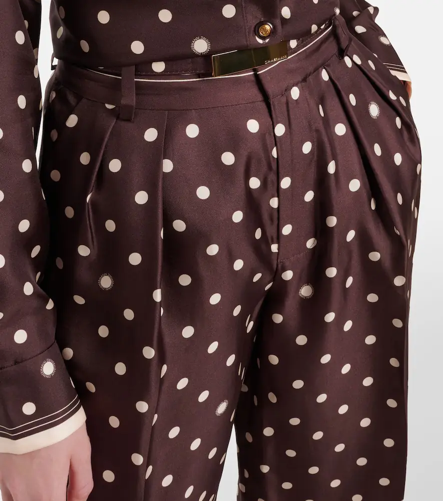 Zimmermann Polka-dot silk satin wide-leg pants | Thumbnail 2 Zimmermann Polka-dot silk satin wide-leg pants | Thumbnail 2