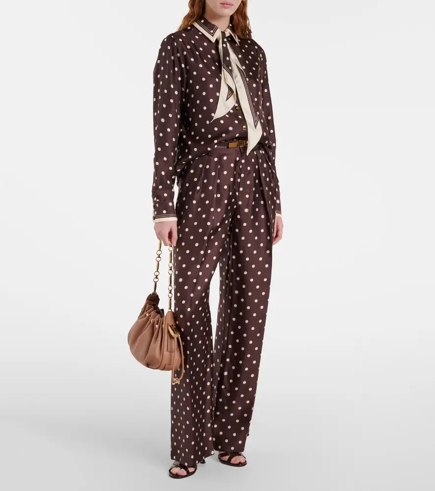 Zimmermann Polka-dot silk satin wide-leg pants | Thumbnail 6 Zimmermann Polka-dot silk satin wide-leg pants | Thumbnail 6