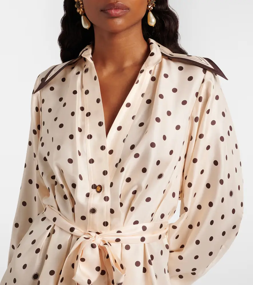 Zimmermann Belted polka-dot silk shirt dress | Thumbnail 2 Zimmermann Belted polka-dot silk shirt dress | Thumbnail 2