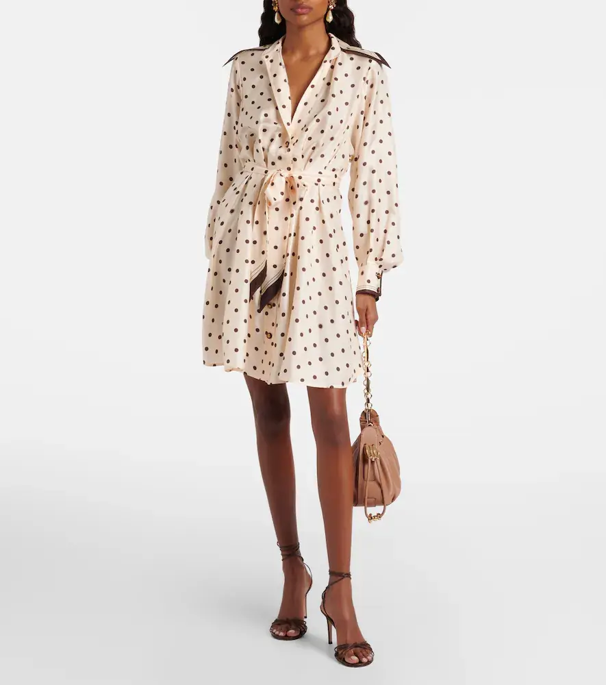 Zimmermann Belted polka-dot silk shirt dress | Thumbnail 3 Zimmermann Belted polka-dot silk shirt dress | Thumbnail 3