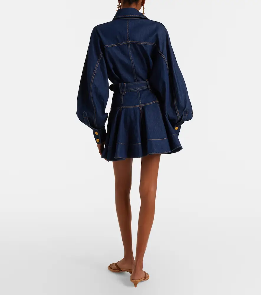 Zimmermann Luna belted denim minidress | Thumbnail 4