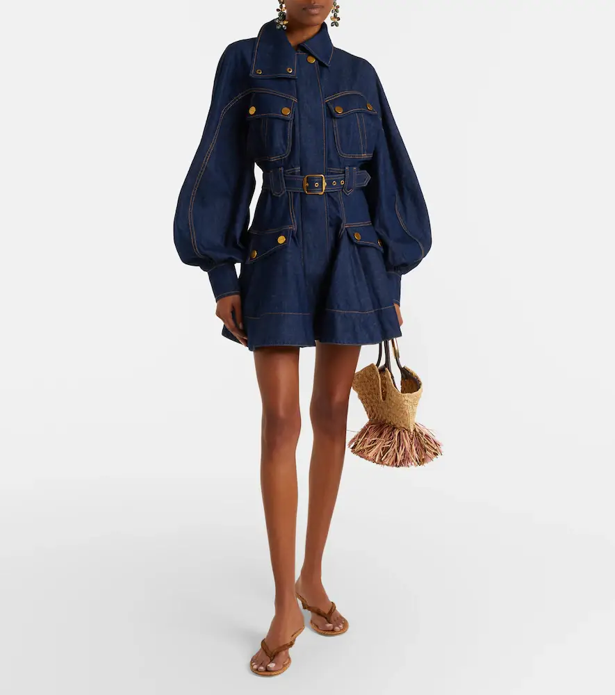 Zimmermann Luna belted denim minidress | Thumbnail 6
