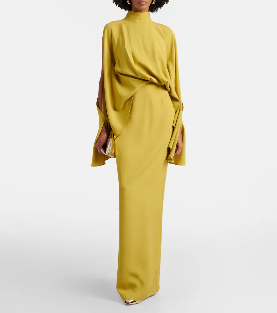 Taller Marmo Bacall draped crêpe cady gown | Thumbnail 4 Taller Marmo Bacall draped crêpe cady gown | Thumbnail 4