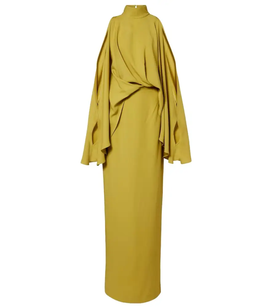 Taller Marmo Bacall draped crêpe cady gown | Image 1 Taller Marmo Bacall draped crêpe cady gown | Image 1