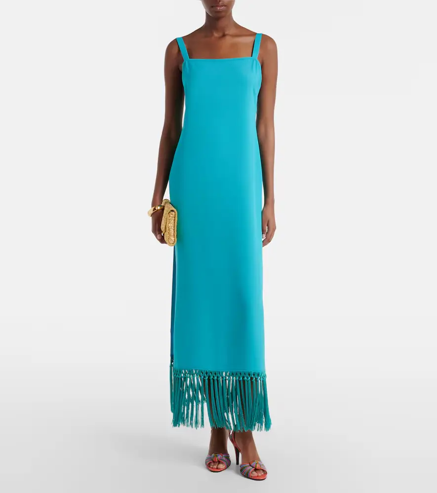 Taller Marmo Palermo fringed midi dress | Thumbnail 3 Taller Marmo Palermo fringed midi dress | Thumbnail 3