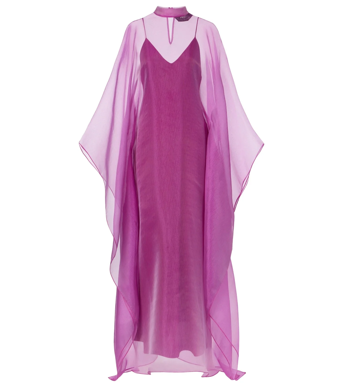 Sphinx semi-sheer organza gown
