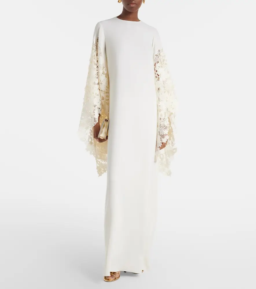 Oscar de la Renta Floral silk-blend kaftan | Thumbnail 2 Oscar de la Renta Floral silk-blend kaftan | Thumbnail 2