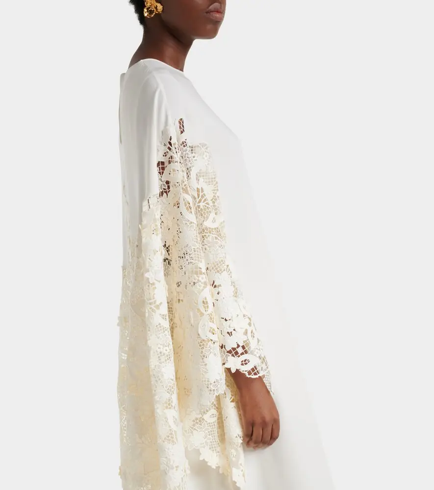 Oscar de la Renta Floral silk-blend kaftan | Thumbnail 3 Oscar de la Renta Floral silk-blend kaftan | Thumbnail 3